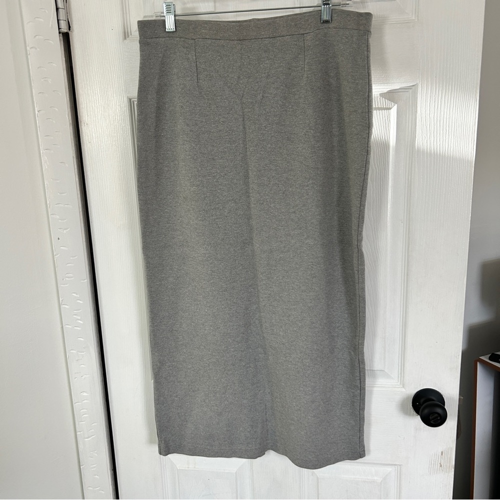 Jones New York Gray Midi Skirt Size M